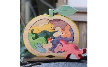 木工 おもちゃ 萩だいだい 十二支 専用飾り台付 工芸品｜HG000180