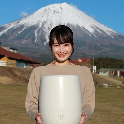 ふるさと納税 沼津市 気化式加湿器「エルーモポット&amp;空気浄化液1L(無香)」セット