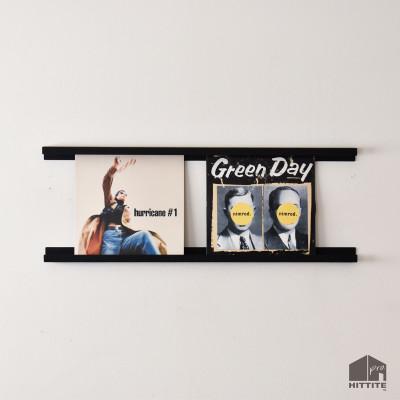 ふるさと納税 木津川市 HITTITEのオリジナルレコードラック　70cm(ブラック)