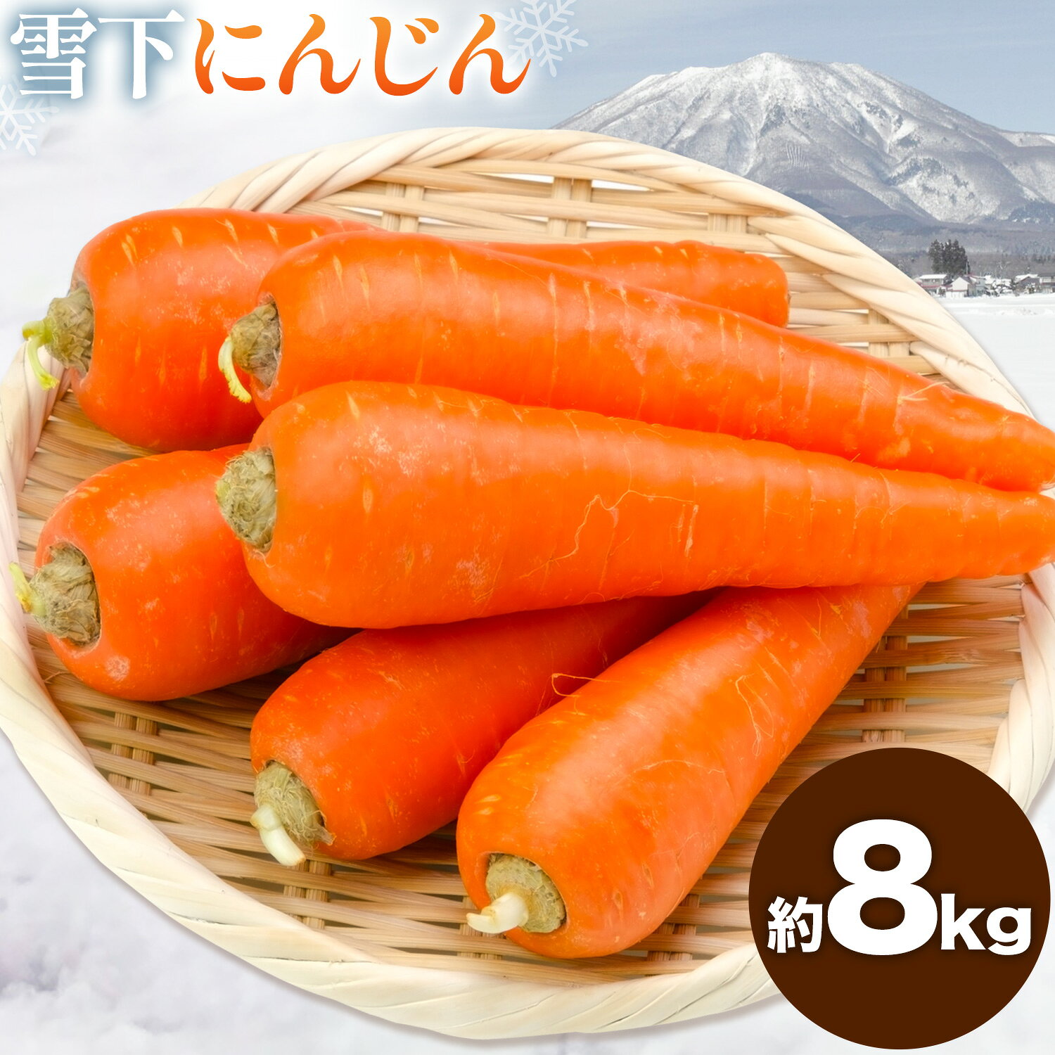 【ふるさと納税】信濃町特産 雪下にんじん 8kg ファームかずと《1月中旬-3月中旬頃出荷予定》長野県 信濃町 人参 にんじん ニンジン