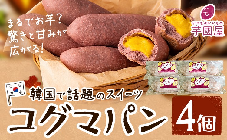 
                  韓国 話題 パン コグマパン 4個 芋國屋 《30日以内に出荷予定(土日祝除く)》 さつまいも スイーツ おやつ お菓子 朝ごはん 冷凍 小分け 個包装 野菜 ぱん 千葉県 流山市
                