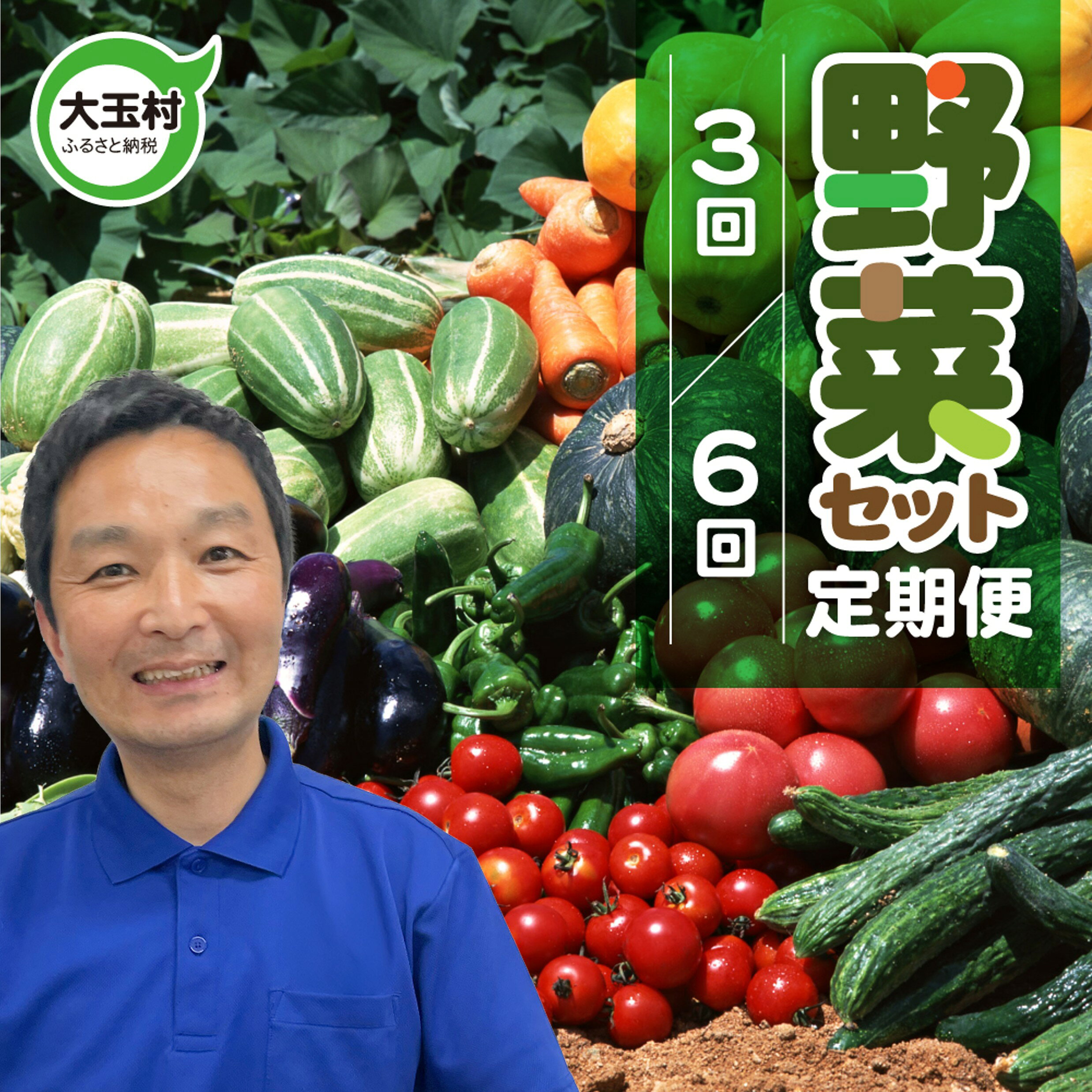 【ふるさと納税】野菜 定期便 3回 6回 お試し セット 10種類程度 お届け回数が選べる 朝採れ 詰め合わせ セット 福島 大玉村 新鮮 夏野菜 ランキング 人気 キャベツ ブロッコリー みょうが きゅうり トウモロコシ トマト ピーマン なす とうもろこし ほうれん草