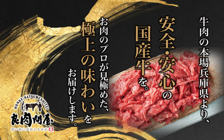 牛肉 切り落とし 200g×4パック 訳あり 兵庫県産 / 赤身 スライス