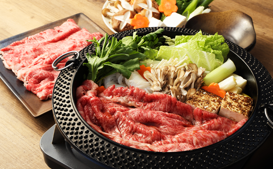 長崎和牛 すき焼き用 肩ロース 約400g ／ 和牛 国産 長崎県産 お肉 肉 牛肉 霜降り すきやき 長崎県 長崎市 肉の牛長