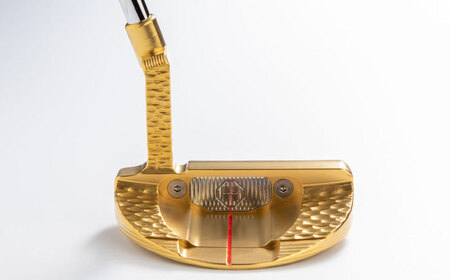 鉄師田部家謹製ゴルフパターTESSEN（マレット型／ゴールド）