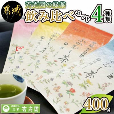 ふるさと納税 都城市 人気の緑茶4種飲み比べ360gセット【宮崎県都城市 お茶の斉光園】