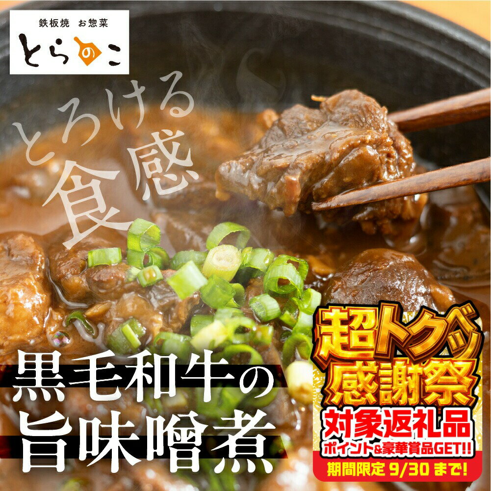 【ふるさと納税】惣菜屋とらのこ『A4黒毛和牛すね肉の"どて煮"』6食セット 土手煮 どて煮 黒毛和牛 惣菜 和風惣菜 味噌煮込み 味噌煮 おつまみ おかず 夕飯 晩酌 献立 贅沢 お取り寄せ グルメ 和牛 冷蔵 簡単調理 セット 詰め合わせ 愛知県 豊橋市 有名 人気