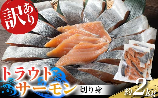 
            長根水産の 《訳あり》トラウトサーモンの切り身 約1㎏×2袋 鮭 さけ オランダ島 サーモン 三陸山田 山田町 山田湾 海産品 YD-1030
          