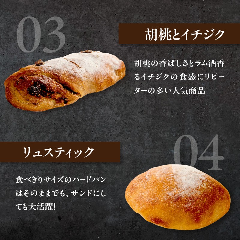 【定期便】自家培養酵母で焼くハード系パン9種＋スコーン1種セット！