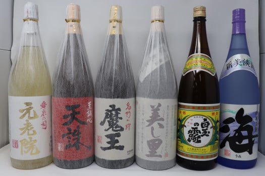 
                  No.6010-2　魔王・白玉の露・元老院・天誅・美し里・海 1升瓶6本セット
                