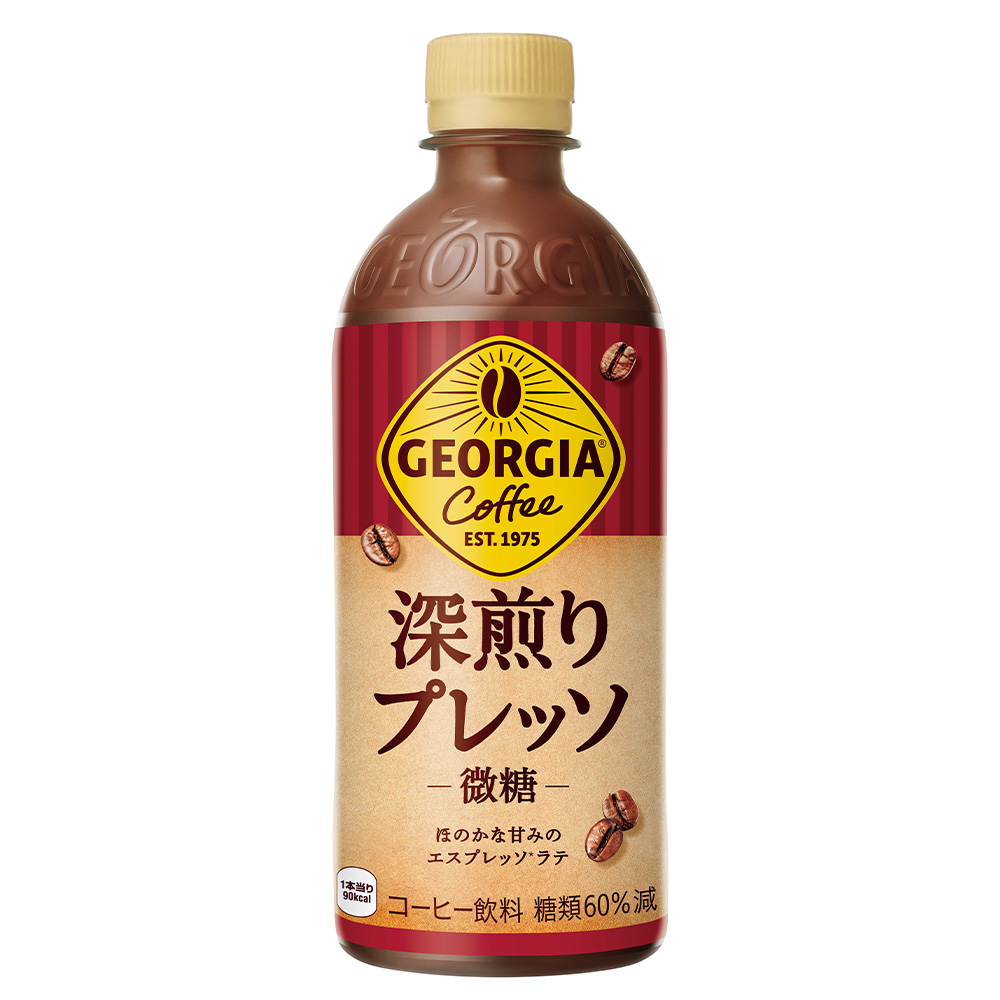 【5か月連続お届け】ジョージア 深煎りプレッソ 500mlPET×24　コカコーラ 珈琲 コーヒー エスプレッソ ラテ ペットボトル 常備 備蓄 定期便 蔵王 【04301-0937】_イメージ2