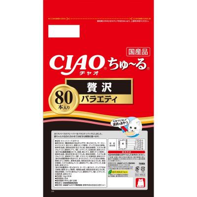 ふるさと納税 静岡市 いなば　猫・CIAOちゅ〜る　贅沢バラエティ　(14g×80本)×6袋 |  | 01