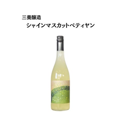 三養醸造 シャインマスカットペティヤン 2024 750ml×1本【配送不可地域：離島】【1704409】