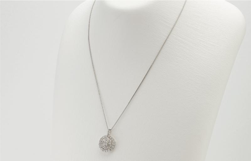 アルカンシェル プラチナダイヤペンダント（計 1.5ct）【鑑別書付き ジュエリー プレゼント ギフト ファッション アクセサリー 贈り物 贈答 お祝い 記念日】 J006-4