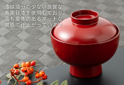 【食器洗浄機対応】雑煮椀 朱 朱