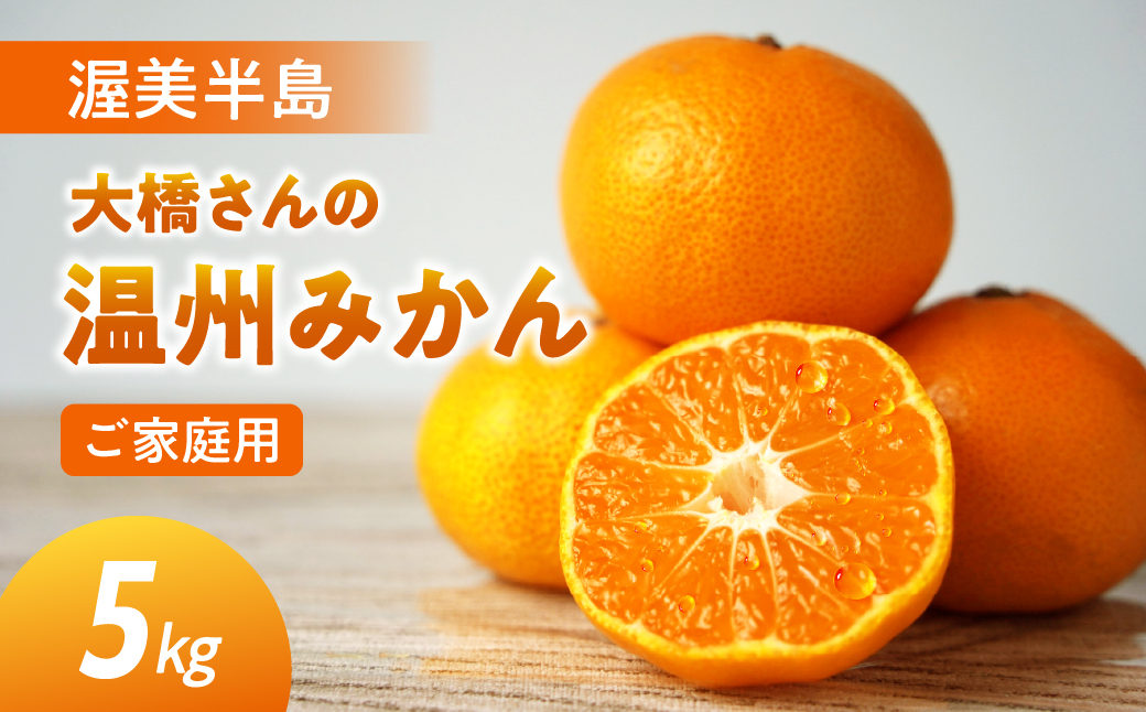 大橋農園の ご家庭用 温州みかん 5kg みかん 温州みかん ミカン 蜜柑 柑橘 柑橘類 フルーツ 果物 旬 訳あり ワケアリ 訳アリ 愛知県 田原市 渥美半島