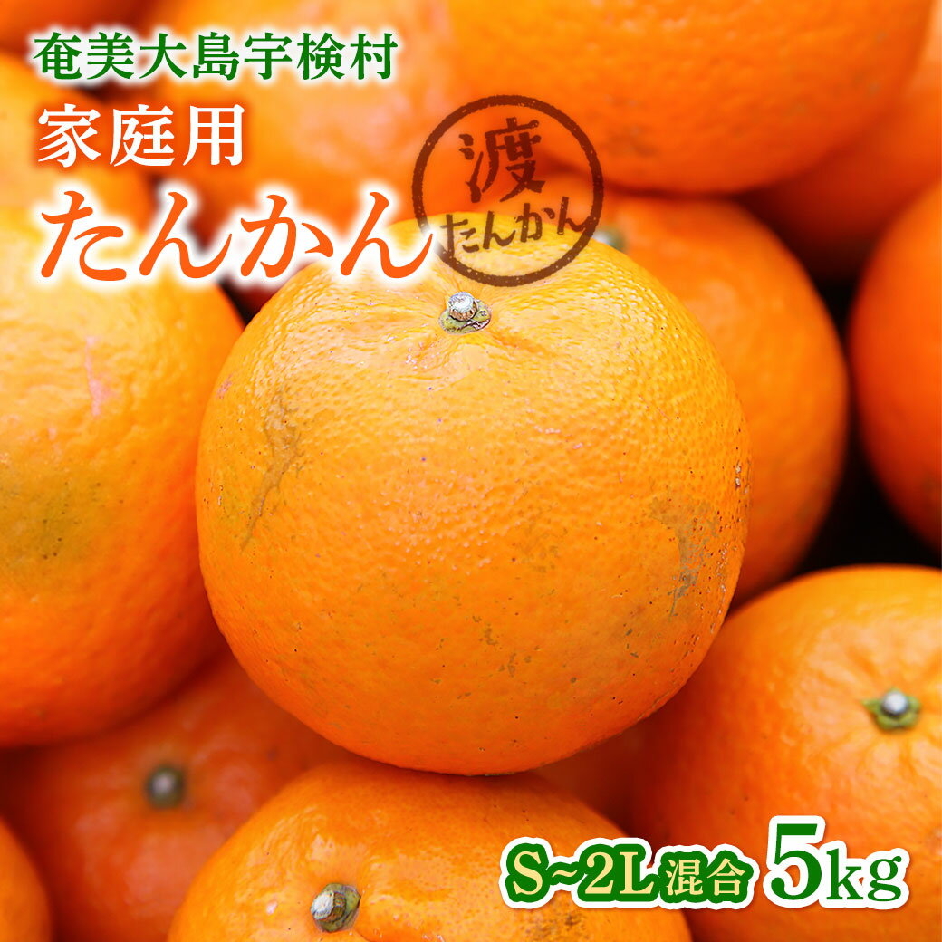 【ふるさと納税】【予約・数量限定】2027年2月～出荷予定 【家庭用】奄美大島産たんかん5kg S~2Lサイズ混合 渡タンカン農園 もぎたて 旬をお届け みかん