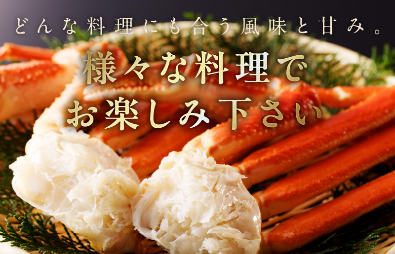【年内発送】カニ ボイルズワイ蟹 800g（400g×2肩）約2-3人前 昆布仕立て G1873y