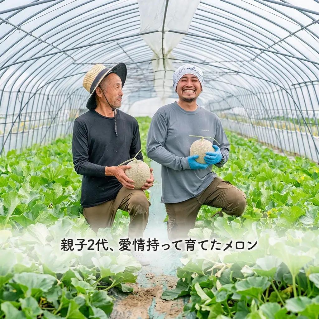 メロン 富良野産 赤肉メロン 榎本農園 フルーツ 【2玉 計3kg以上】【先行予約】