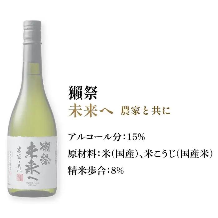 獺祭 未来へ 農家と共に 720ml 【(株)獺祭】