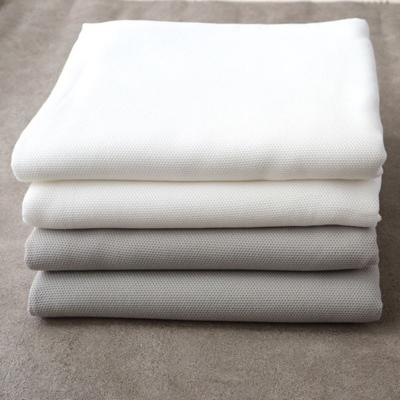 ふるさと納税 泉佐野市 【ハニカム織】泉州南部織/シングルフラットシーツ 4枚組(LGY&amp;WH) G1984