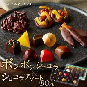 ボンボンショコラ10ヶ入とショコラアソートBOXのセット_ボンボンショコラ 10ヶ入 ショコラアソート BOX セット いちご ワイン ライム 八女茶 カシス ナッツ ハチミツ コーヒー 柑橘 ラムレーズン コンフィチュール ホットチョコレート パン モンディオン オランジェット ロシェ お菓子 福岡県 久留米市 送料無料 〔Dw021〕