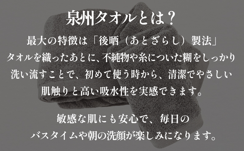 【スピード発送】プレミアムタオル グレー 3枚セット【バスタオル 1枚 フェイスタオル 2枚 上質 泉州タオル ギフト 贈り物】 099H3682_イメージ4