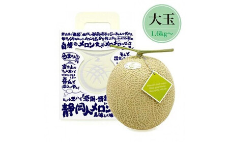 【ふるなびWEEK対象】【限定企画商品】静岡人 × 山下メロンの最高級のマスクメロン 1玉 Ｌ玉1.6kg～1.7kg  静岡温室メロン「バカうまいメロン」「自慢のメロンを届けたい！！」　高級果実店に