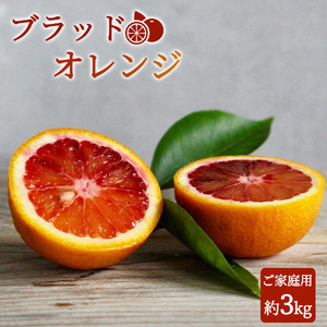 【2027年先行予約】希少な柑橘！ 紀州 有田産 ブラッドオレンジ 3kg 【訳あり・ご家庭用】_G7070