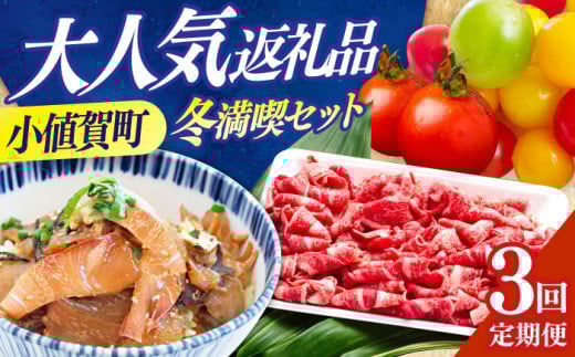 【12月限定受付】　【全3回定期便】 毎月違ったお品が届く！ 小さな島の贈り物 5万円 50,000円 牛肉切り落とし カラフルミニトマト ヒラマサ 漬け丼 [DYZ016]