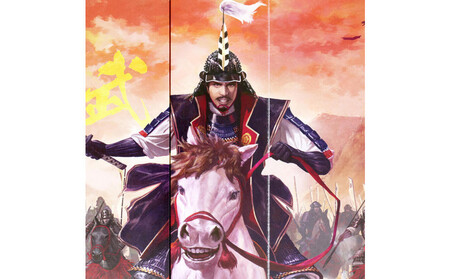 オリジナル【戦国武将6曲ミニ屏風】天下布武-織田信長-／名古屋刀剣博物館