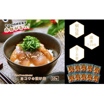 ふるさと納税 海士町 【本マグロ(ヨコワ)の漬け10食 計650g】本マグロ幼魚 漬け丼 小分けパック 簡単調理 漬け