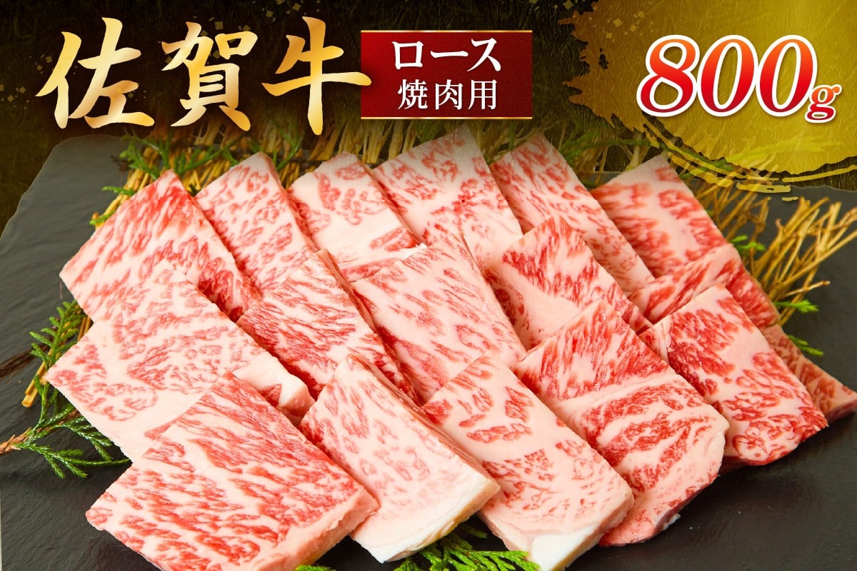
            佐賀牛 ロース 焼肉用 800g 149-J824
          