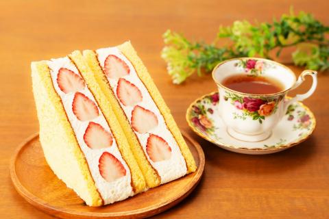 カステラフルーツケーキサンド（いちご）５個セット【冷凍発送】（029_5004）