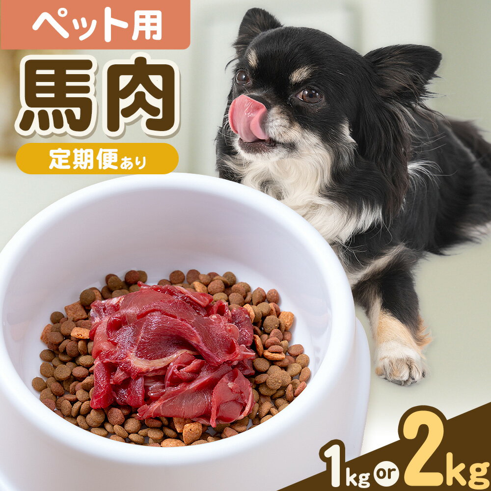 【ふるさと納税】 ペット用馬肉 選べる 定期便 1kg 2kg 五右衛門フーズ《30日以内に出荷予定(土日祝除く)》 ペット用 犬用 肉 馬肉 熊本県 菊池市