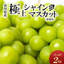 【ふるさと納税】綾川町産　シャインマスカット　たっぷり約2kg　果物・ぶどう・フルーツ・2kg・葡萄・シャインマスカット・マスカット・種なし　お届け：2024年8月下旬～10月上旬頃※状況によって希望通りお届けできない場合もあります。