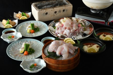 あのりふぐ料理「まるせい」御食事券（あのりふぐフルコース）/ ふぐ フグ 河豚 とらふぐ トラフグ 食事券 ランチ ディナー コース
