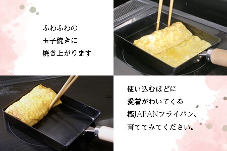 たまご焼き 小 極JAPAN リバーライト 鉄 玉子焼き器 卵焼き器 IH対応