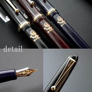筆記用具 万年筆 舞鶴 鎮守府 モデル ３本セット 選べる 色彩雫 インク カートリッジ付き PILOT custom74 カスタム 黒 赤 青 3色 セット ブラック レッド ブルー お祝い プレゼ