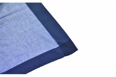 No.253 シルク カシミヤストール 「Frame」 blue【n0253_mut_A】