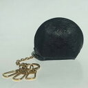 【ふるさと納税】オーストリッチコインケース （ 黒 ） 高級本革 小銭入れ キーホルダー付き コインケース 上質 オーストリッチレザー 使用 オーストリッチ ダチョウ ダチョウ革 本革 コンパクト 便利 チャック式コインケース 茨城県 石岡市 (G701)