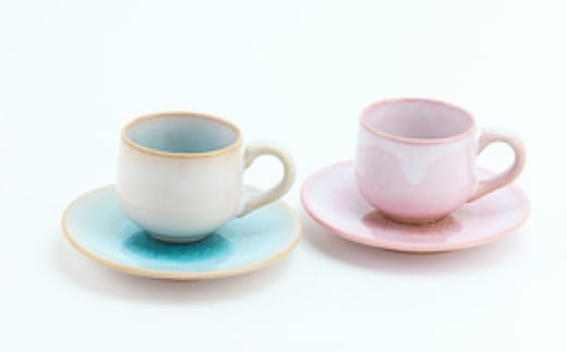 《萩焼》ソラモモ ペア珈琲器　｜HG000475