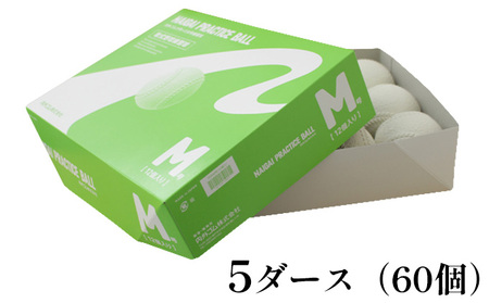 野球ボール 軟式 M号 5ダース 練習用 野球ボール