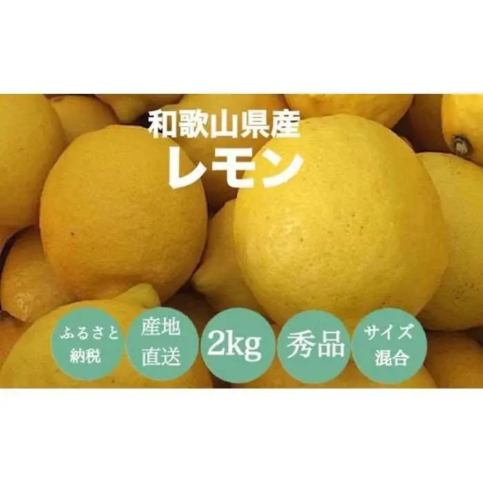 ［産地直送］和歌山県産 レモン 2kg サイズ混合 ［US43］