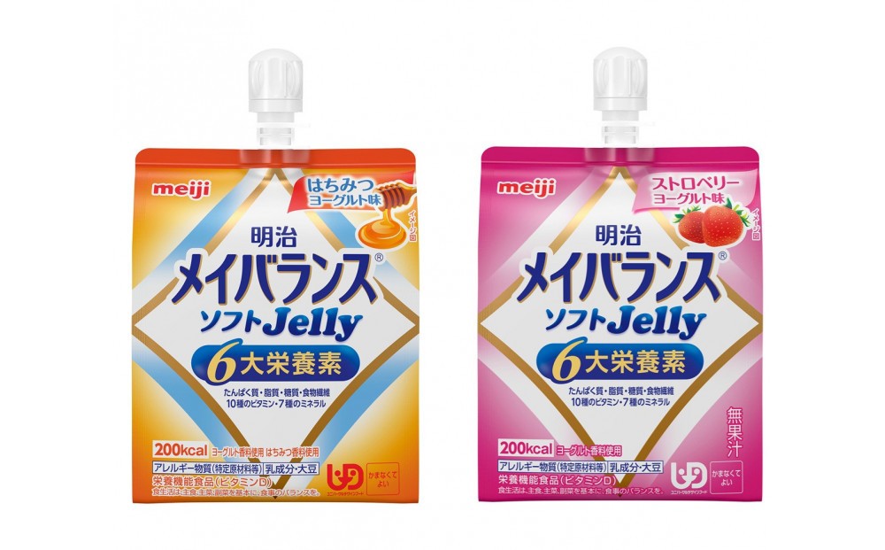 
                  明治メイバランスゼリーはちみつヨーグルト＆ストロベリーヨーグルト各6個
                