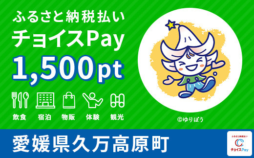 
久万高原町チョイスPay 1,500pt（1pt＝1円）【会員限定のお礼の品】
