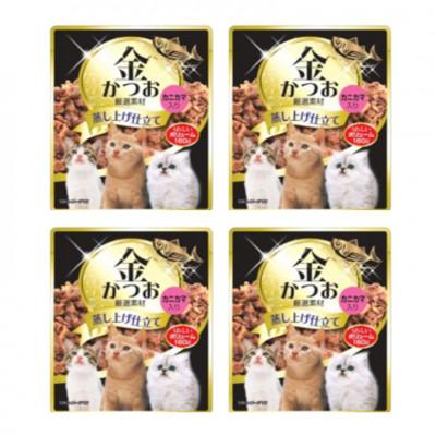 ふるさと納税 久留米市 金かつお 猫用パウチ(カニカマ入り)160g×48袋(久留米市)