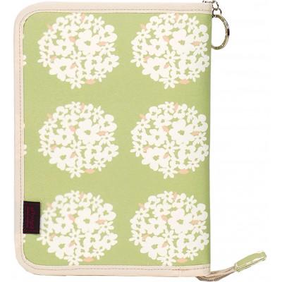 ふるさと納税 島原市 マルチケース(ファスナータイプ)サークルフラワー ピスタチオグリーン Lモデル 1個
