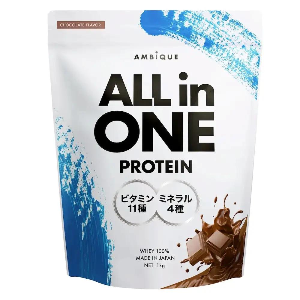 【チョコレート風味】AMBiQUE オールインワンプロテイン（1kg×2袋）