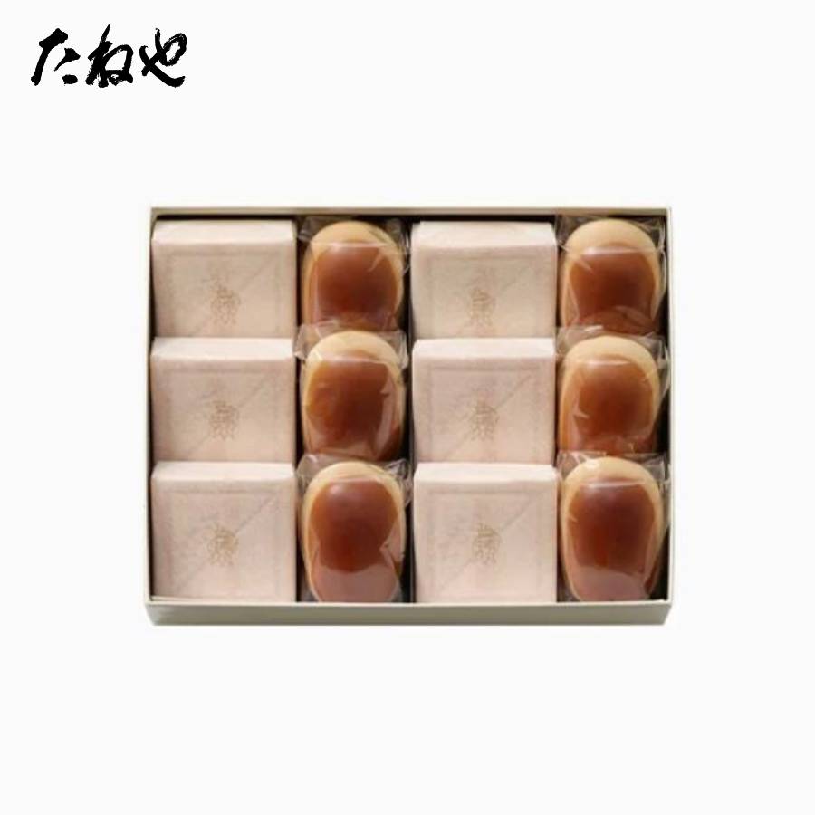 ＜たねや＞栗饅頭6個・斗升最中6個